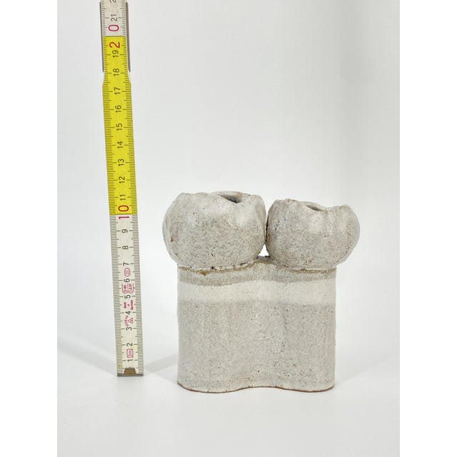 Double Vase/Art Object in Glazed Ceramics by Gisbert & Barbara Haberland, Germany, 1970s For Sale - Image 15 of 15