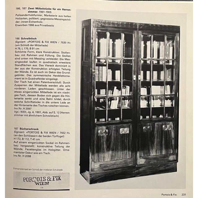 Art Nouveau Bookcase by Josef Hoffmann Portois & Fix, Vienna, Austria, 1900s For Sale - Image 13 of 17