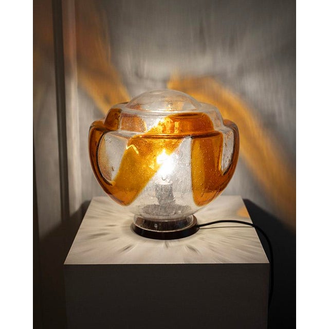 1970s Vintage Murano Glass Table Lamp, 1970s For Sale - Image 5 of 8