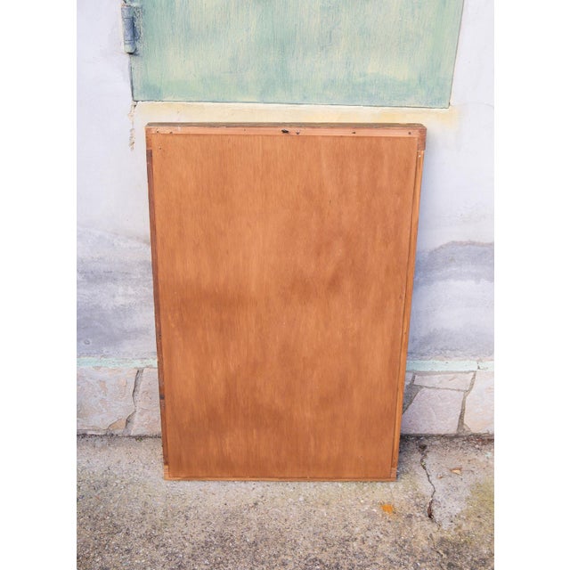 Antique French Rectangular Gilded Wood Mirror, 1850 For Sale - Image 10 of 12