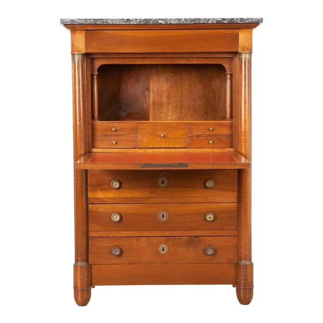 French 19th Century Empire Secretary Desk For Sale In Baton Rouge - Image 6 of 13