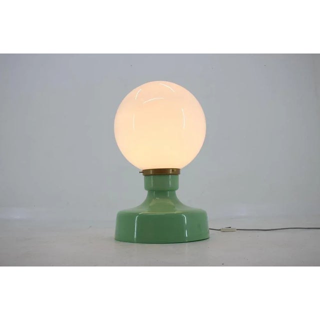 Big Glass Floor or Table Lamp, Czechoslovakia, 1960s For Sale - Image 4 of 8