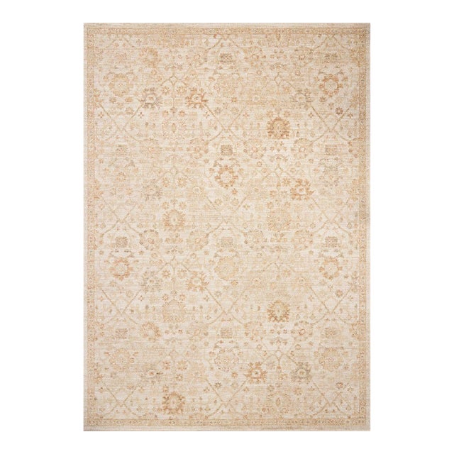 Chris Loves Julia x Loloi Palma Natural / Spice 2'-7" x 10'-0" Runner Rug For Sale