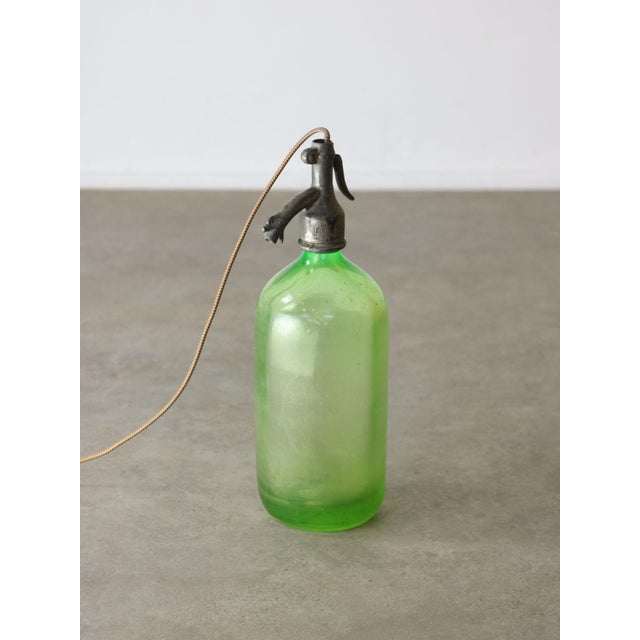 Vintage Uranium Glass Syphon Table Lamp from Welker, 1938 For Sale - Image 9 of 18
