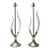 Tulip Table Lamps by Laurel Lucite Chrome - A Pair For Sale