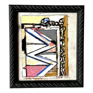 Original Neo Expressionist Painting on Board by Jack Hammack 1974