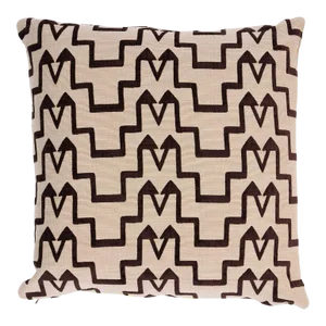 Schumacher x David Kaihoi Turkish Step 20" Pillow in Brown