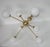 Vintage Sputnik Chandelier in Brass and Glass, 1960s For Sale - Image 4 of 13