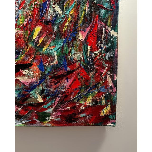 Jon Atac, Expressions, 1990, Large Oil on Canvas For Sale - Image 9 of 14