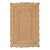 Yellow Natural Jute Wave Scallop Rug 3x10 Ft. For Sale