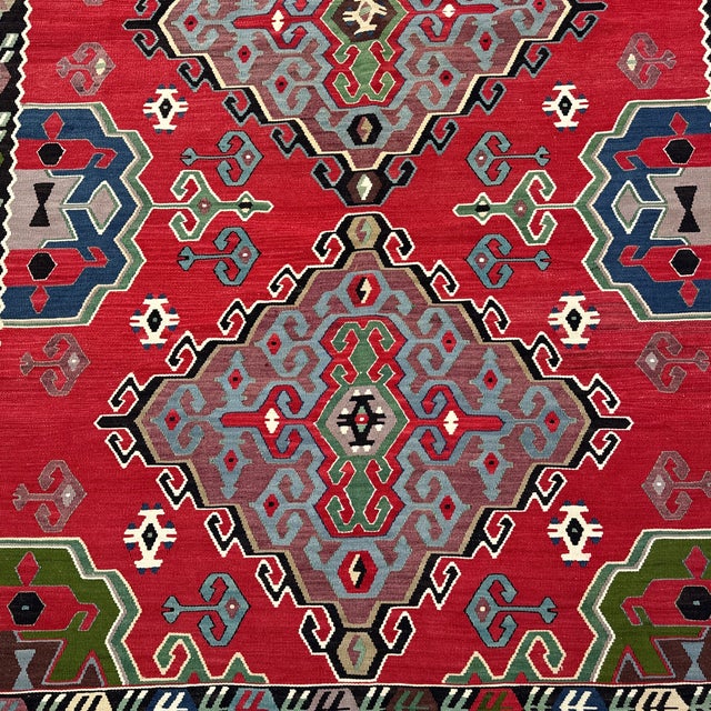 6ft 4in × 10ft 6in Turkish Kilim Area Rug For Sale In San Francisco - Image 6 of 12