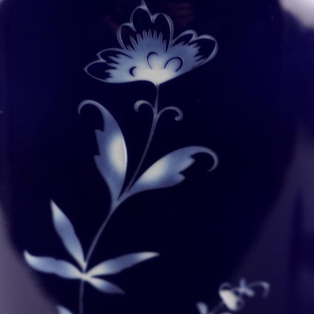 Ceramic Vintage Porcelain Vista Alegre Vase attributed to Mendel Heit For Sale - Image 7 of 13