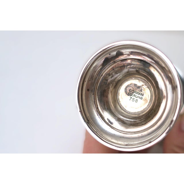 Sterling Silver Salt Pepper Shakers by Gorham For Sale - Image 10 of 11