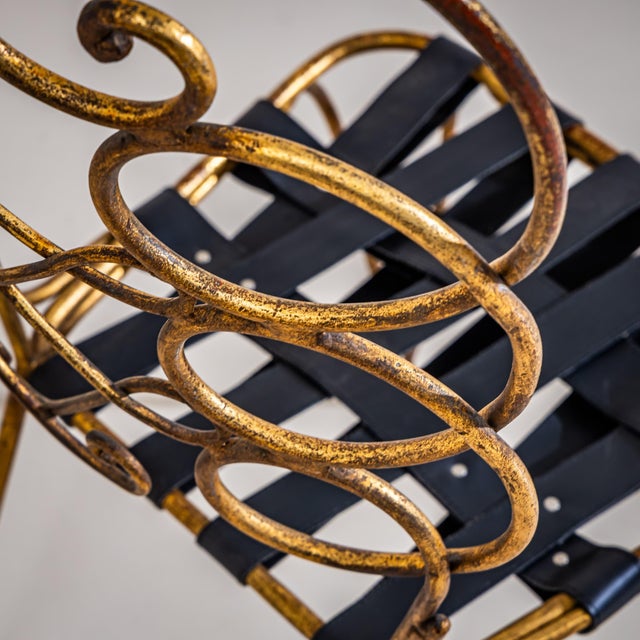Pair of Metal Side Chairs by Gio Ponti for Casa E Giardino, Italy, 1950s For Sale In New York - Image 6 of 11