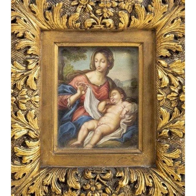 Antonio Allegri, Our Lady with Jesus, 16th Century, Oil on Panel, Framed For Sale - Image 10 of 10