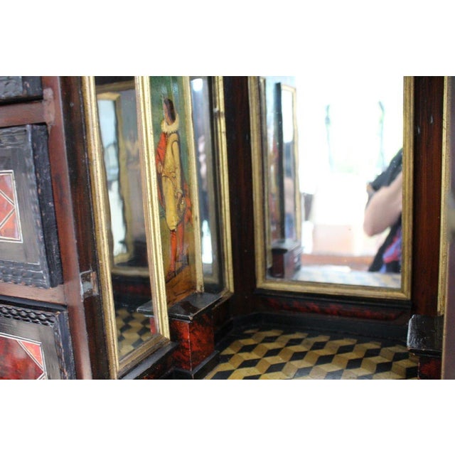 Antique 17th Century Dutch Travelling Chest Made in the Netherlands in C. 1680 With 18th Cent Chinoiseries Stand C. 1700s For Sale In Miami - Image 6 of 18