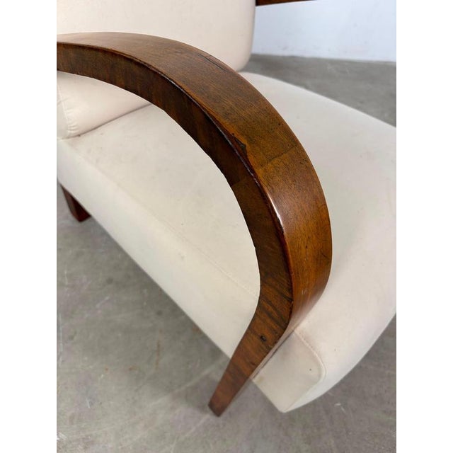 Vintage Art Deco Lounge Chairs in Fabric, 1930s, Set of 2 For Sale - Image 10 of 11