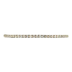 Natural Diamond Tennis Bracelet in 14kt Yellow Gold – 3.1ctw, 7in, New