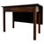 Antique English Georgian Mahogany Drop-Leaf Writing Table, 1700s For Sale - Image 12 of 14