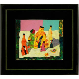 Harry Guttman, Mixed Media Mod Bottles with Targets, Avant Garde Painting For Sale