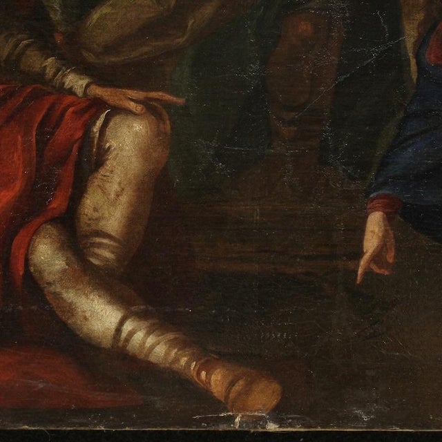 Venetian Artist, Christ and the Adulteress, 1590, Oil on Canvas For Sale - Image 15 of 16
