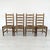 Dimensions: H 41.7” x W 18.5” x D 18.5” x SH 19” Set of 4 Vintage French Farmhouse dining chairs with original rush woven...
