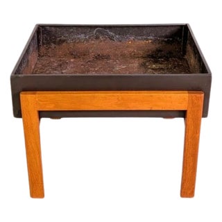 Mid-Century Teak Planter with Stand For Sale