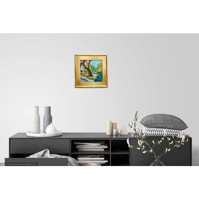 "French Country Garden", Contemporary Oil Painting by Martha Holden, Framed. For Sale In Los Angeles - Image 6 of 6