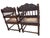 Antique Armchairs in Padouk Wood, Set of 2, in Flawless conditions. Designed before 1890