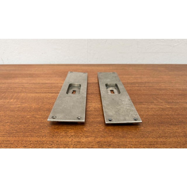Minimalist Sliding Door Mounting Handles, Germany, 1920s, Set of 2 For Sale - Image 4 of 11