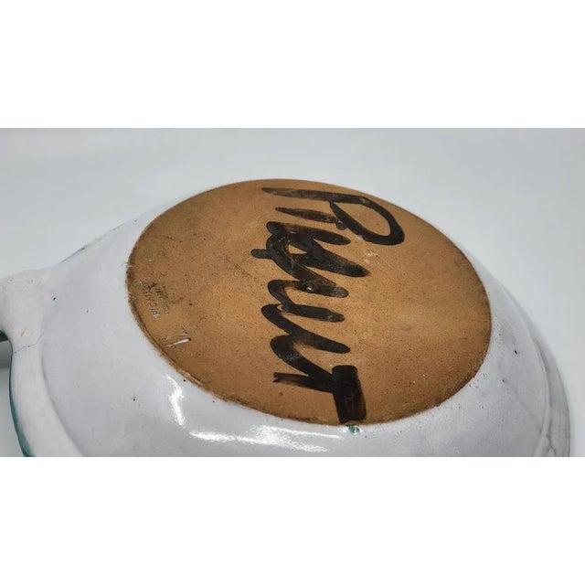 French Ceramic Decorative Plate by Robert Picault for Vallauris, 1970s For Sale - Image 3 of 11