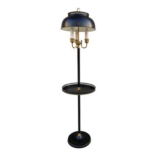 Mid 20th Century Black Tole Floor Lamp For Sale