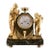 1800s Lefevre French Empire Ormolu Venus Clock Marble For Sale