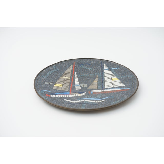 1960s Mid-Century Mosaic Bowl or Wall Plate by R. Zimmermann for Ritter, 1950s For Sale - Image 5 of 10