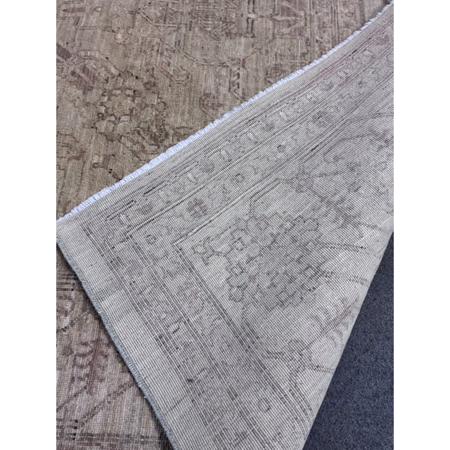 8ft 3in × 10ft 11in Gallery Ephesus Oushak Area Rug in Taupe Tones For Sale - Image 11 of 12