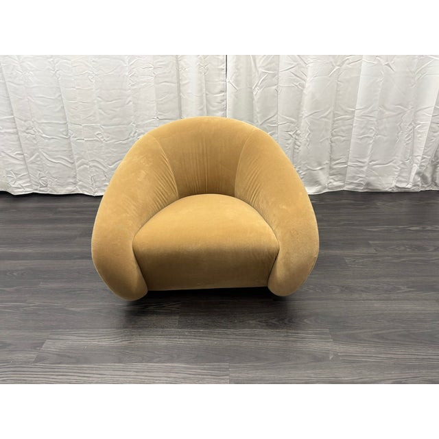Restoration Hardware Rh Reyna Swivel Chair For Sale - Image 4 of 18