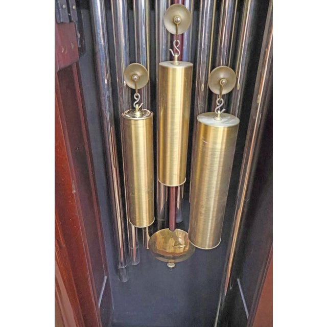 Antique Late 19th Century Victorian Mahogany 9 Tube Tall Case Grandfather Clock For Sale - Image 17 of 17