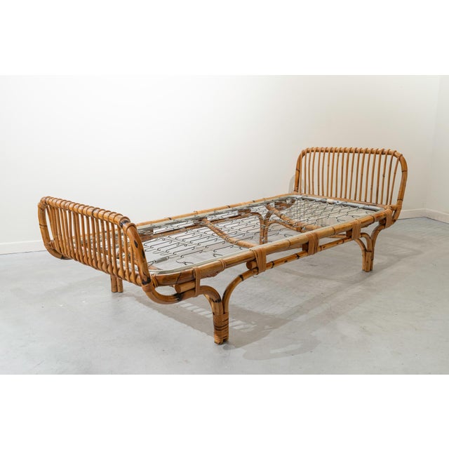 Italian Bamboo Bed or Daybed, 1960s For Sale - Image 9 of 10