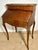 French 1930s French Louis XV Style Slant Front Secretary Desk with Leather Writing Surface For Sale - Image 3 of 16