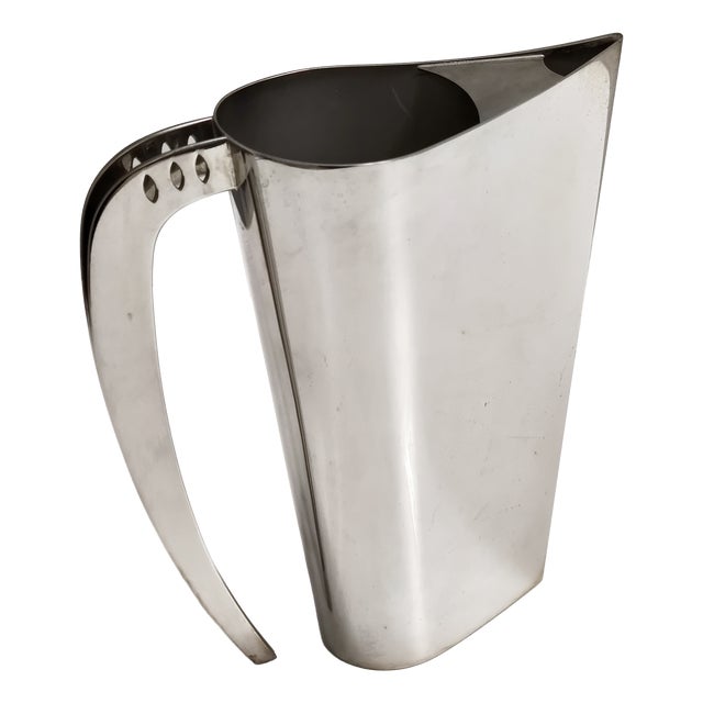 Silver-Plated Brass Jug Kanye by Lino Sabattini, Italy, 1970s For Sale