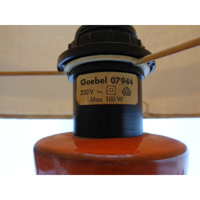 Ceramic Table Lamp from Goebel, Germany, 1970s For Sale - Image 6 of 12
