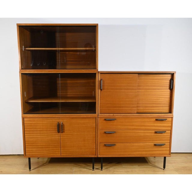 Modular Mahogany Bookcase, 1960 For Sale - Image 16 of 18