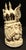 Indian Antique Rajasthani Indian Ivory Colored Bone Complete Hand Carved Chess Set For Sale - Image 3 of 13