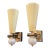 Pair of Modern Murano Cone Shape Sconces For Sale