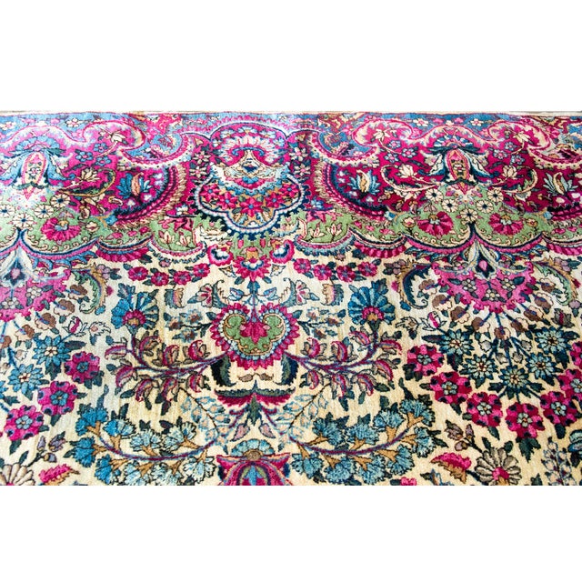 1930s Early 20th Century Persian Kirman Rug For Sale - Image 5 of 15