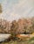 Mid-Century Modern Mid 20th Century Framed Oil on Canvas Serene Impressionist Landscape American Artist Frank Hugo For Sale - Image 3 of 12