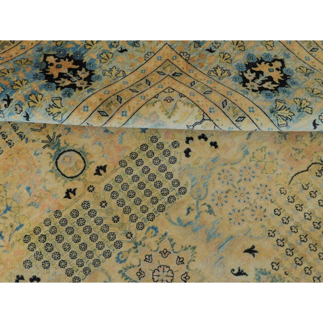 Tan Amritsar Design Indian Rug - 9' x 12' For Sale - Image 8 of 12