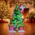 Kenneth Ludwig Chicago Santa and Christmas Tree Ekkolight 48"H For Sale - Image 4 of 4