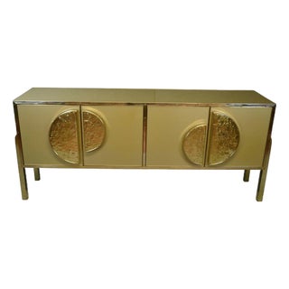 Gold Four-Door Kitchen Sideboard by Justfurnituress For Sale