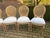 French 1970s French Artisan Louis XVI Gold Beech Cane Dining Chairs-Set of 4 Pc For Sale - Image 3 of 18